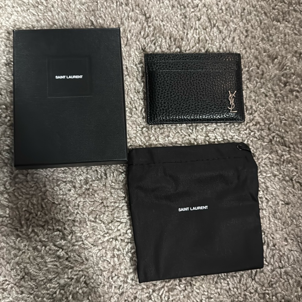YSL leather card holder